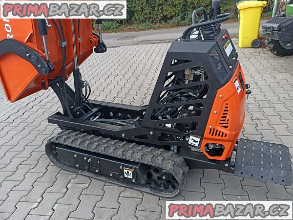 pásový mini nakladač, dumper se lžící CR50- 500 kg nosnost