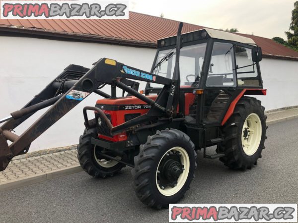 Traktor Zetor 7245-Q23 s čelním nakladačem