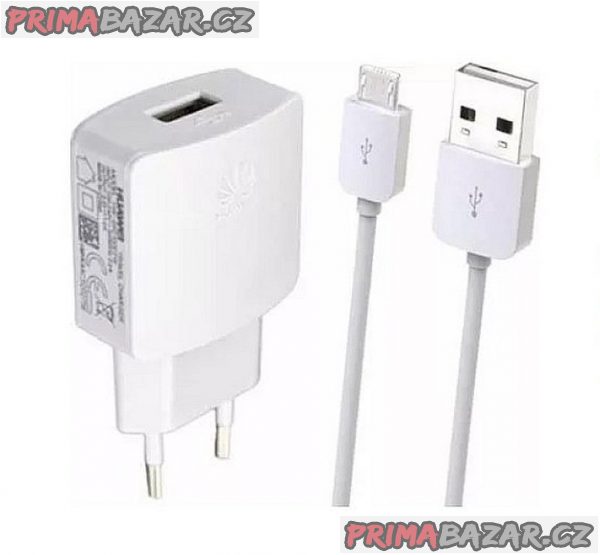  USB adaptér HUAWEI 5V-1000mA+napájecí kabel (10)