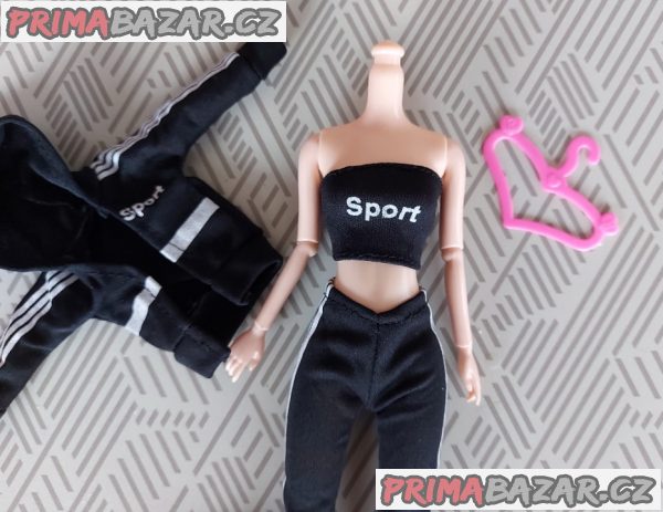 NOVÉ! Set pro Barbie, sportovní souprava, tenisky, ram.