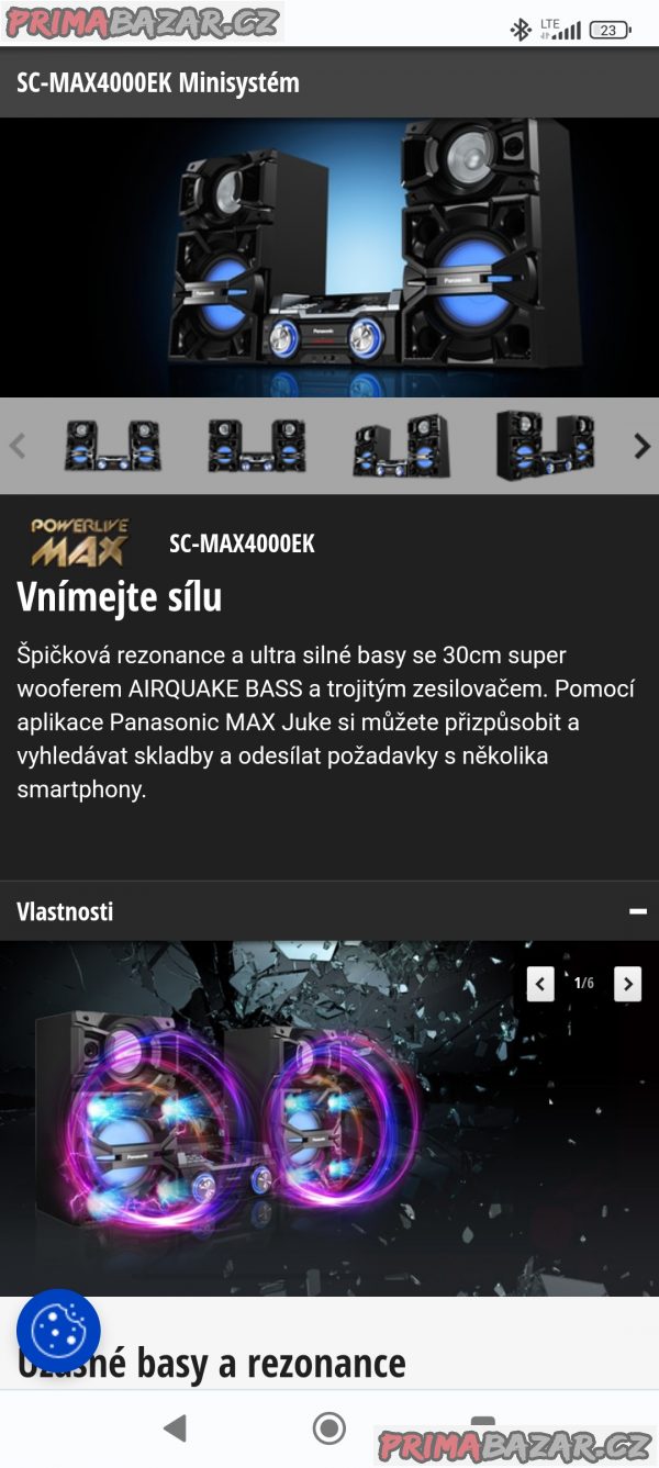 Panasonic sc max 4000