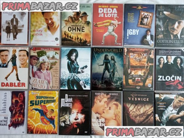 180 orig.DVD světových režisérů od 60 Kc