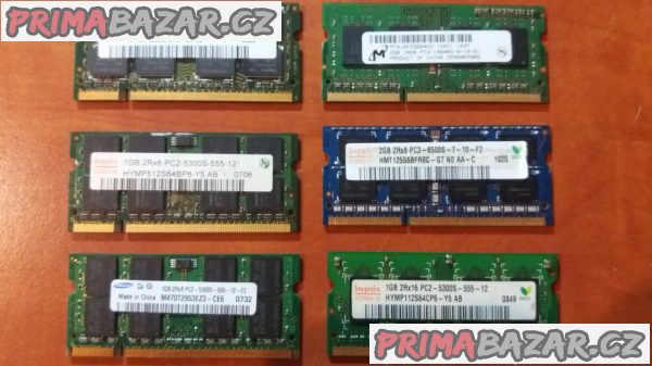 Pameti do notebooku DDR2, DDR3 ( 1-4 GB )