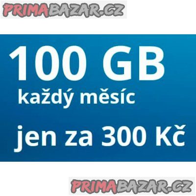 DOBÍJECÍ O2 SIM 100 GB ZA 300 KČ MĚSÍČNĚ