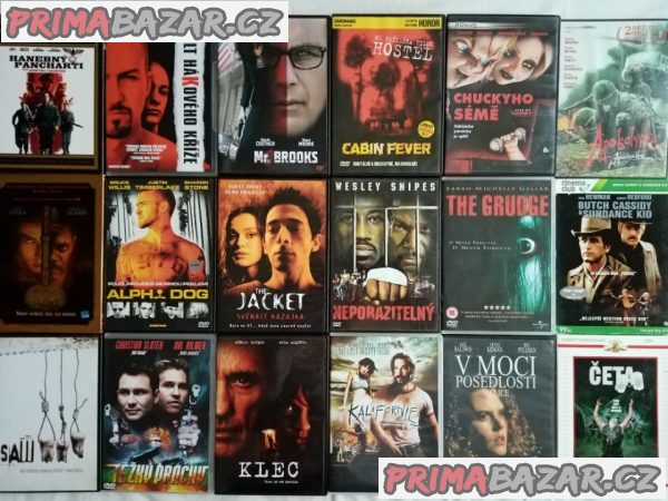 180 DVD chlapských akčních filmů od 66 Kc