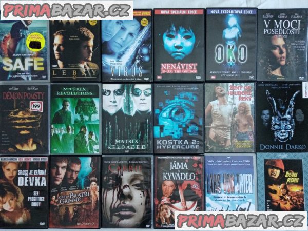 180 DVD chlapských akčních filmů od 66 Kc