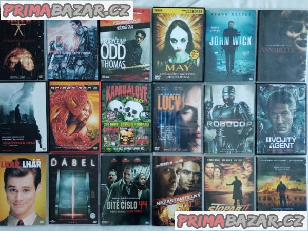 180 DVD chlapských akčních filmů od 66 Kc