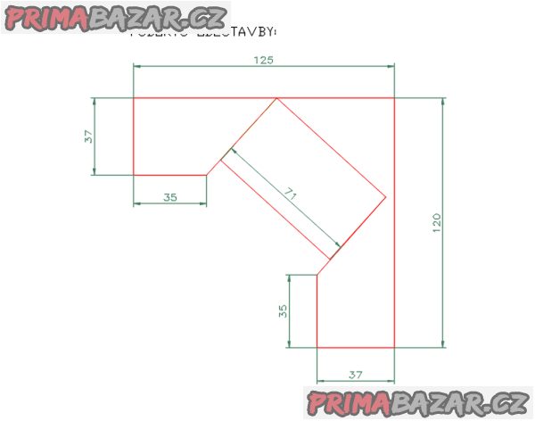 Prodám rohový krb