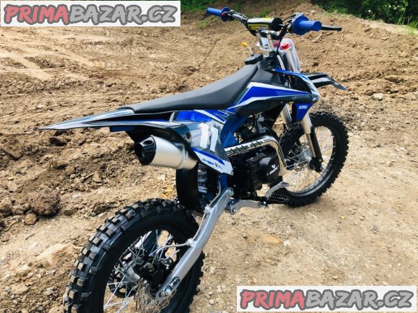 Pitbike Shark 125ccm, e-start, modrá Pitbike Shark 125ccm, e-start, modrá