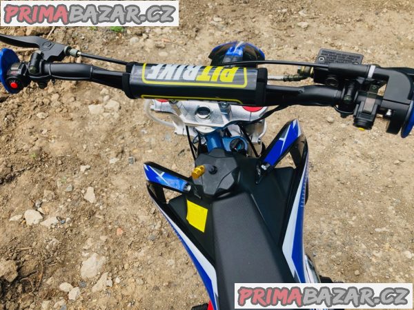 Pitbike Shark 125ccm, e-start, modrá Pitbike Shark 125ccm, e-start, modrá