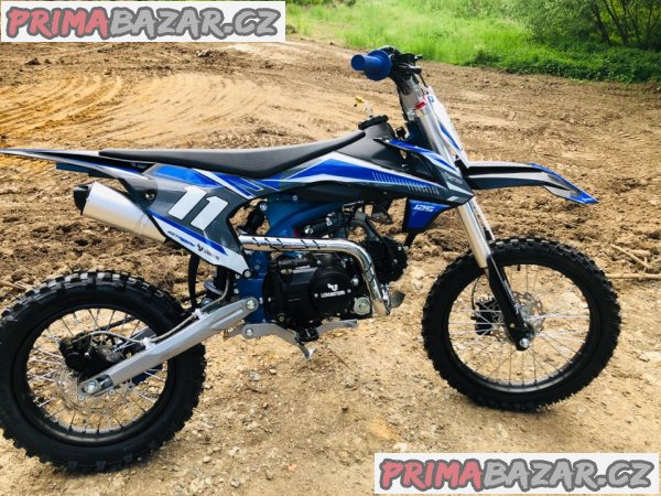 Pitbike Shark 125ccm, e-start, modrá