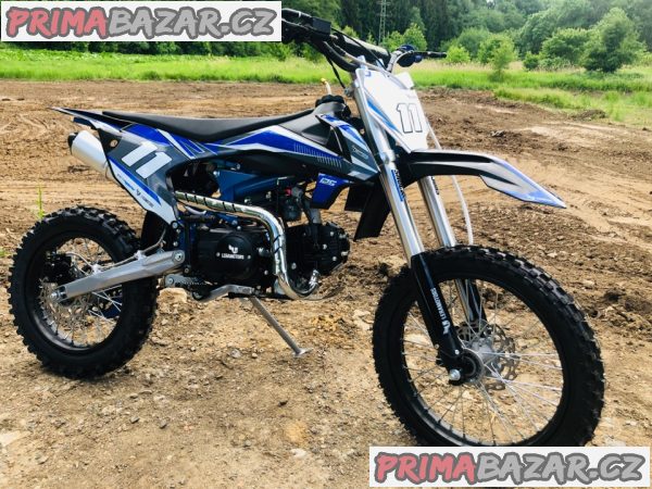 Pitbike Shark 125ccm, e-start, modrá Pitbike Shark 125ccm, e-start, modrá