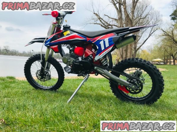 Pitbike Shark 125ccm, e-start, červená