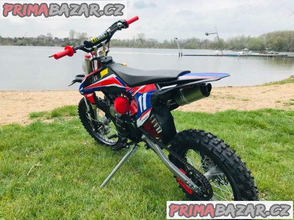 Pitbike Shark 125ccm, e-start, červená