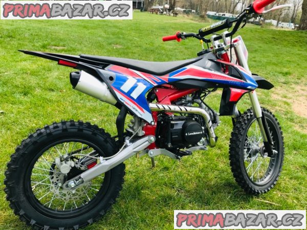 Pitbike Shark 125ccm, e-start, červená