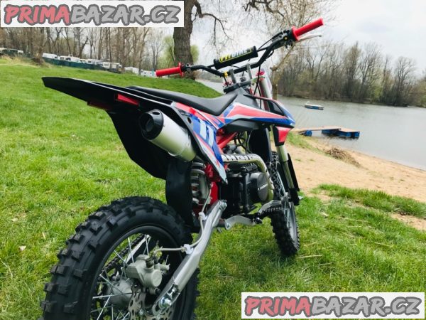 Pitbike Shark 125ccm, e-start, červená