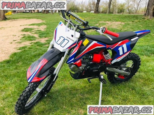 Pitbike Shark 125ccm, e-start, červená