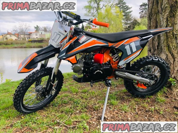 Pitbike Shark 125ccm, e-start, oranžová