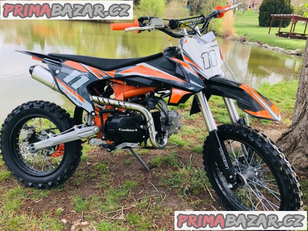 Pitbike Shark 125ccm, e-start, oranžová