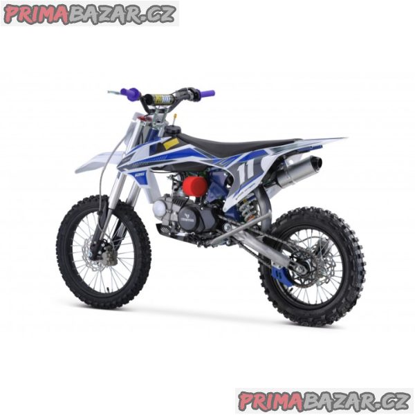 Pitbike Shark 125ccm, k-start, modrá