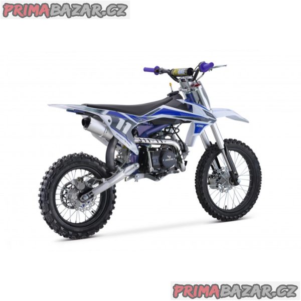 Pitbike Shark 125ccm, k-start, modrá