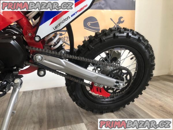 Pitbike Shark 125ccm, k-start, červená