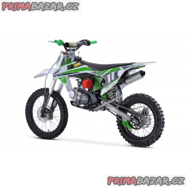 Pitbike Shark 125ccm, k-start, zelená