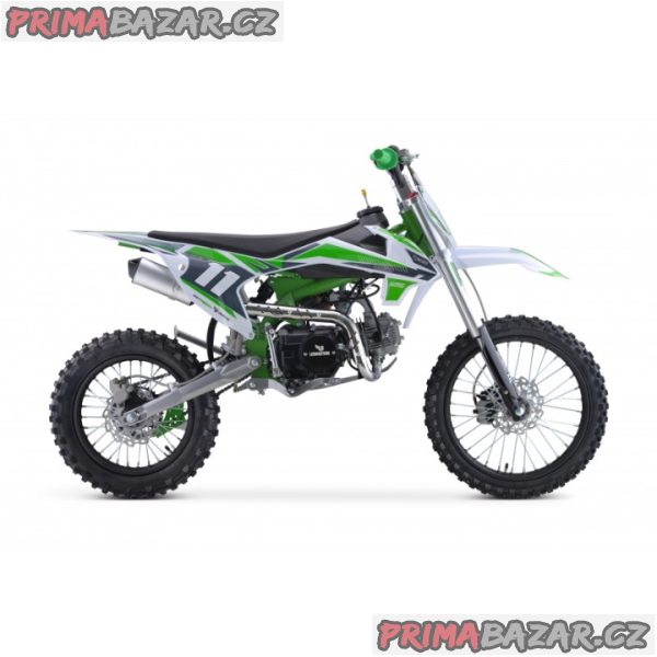 Pitbike Shark 125ccm, k-start, zelená