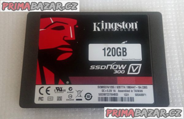 SSD Kingston 120G včetně redukce na 3,5"