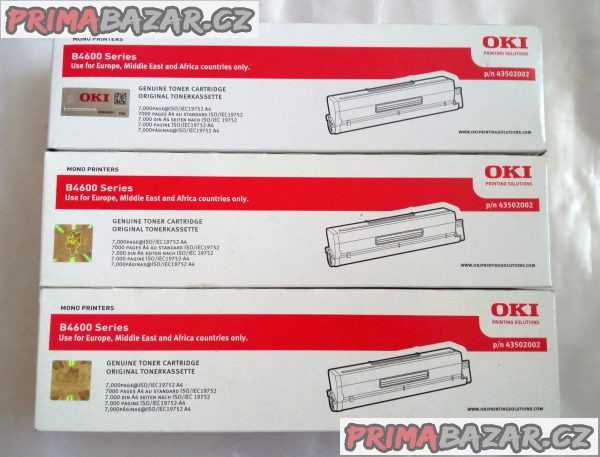 originální toner 43502002 pro Oki B4600