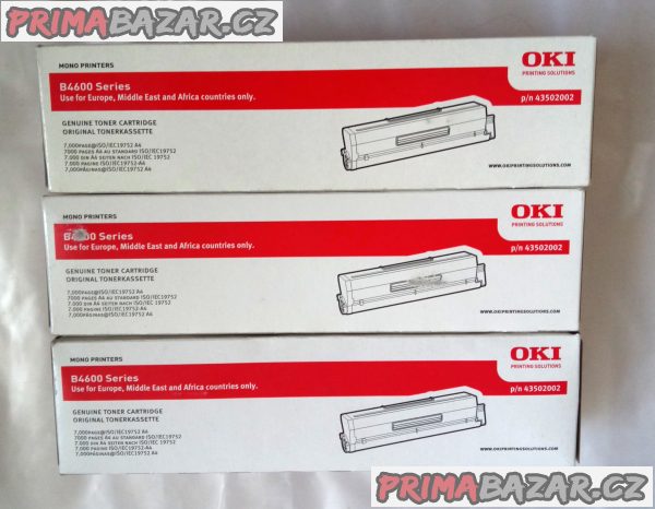 originální toner 43502002 pro Oki B4600