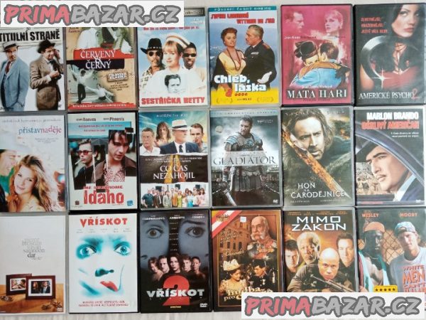 180 orig. DVD kvalitních režisérů od 63 Kč