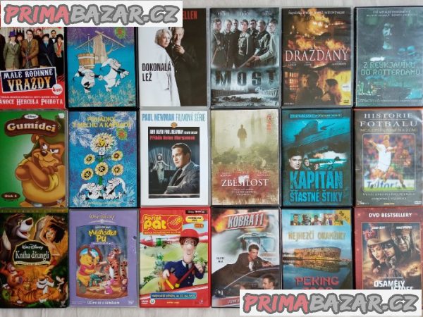 180 orig. DVD kvalitních režisérů od 63 Kč