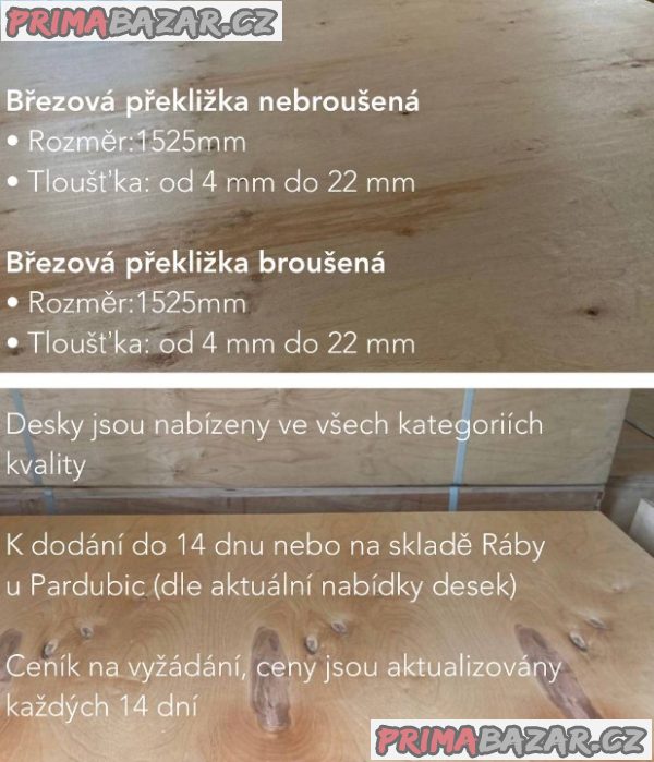 Březová překližka