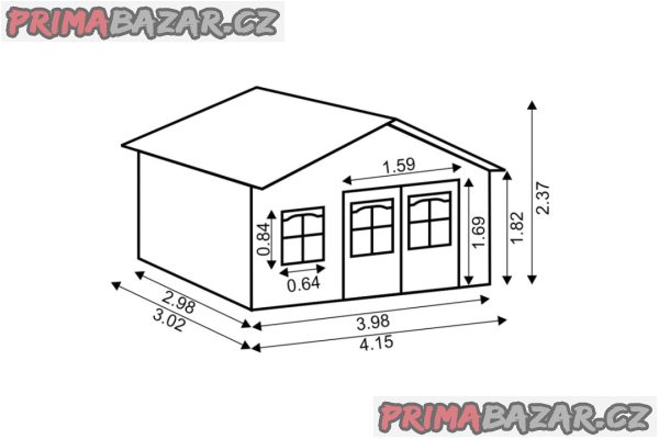 Zahradní domek 4x3