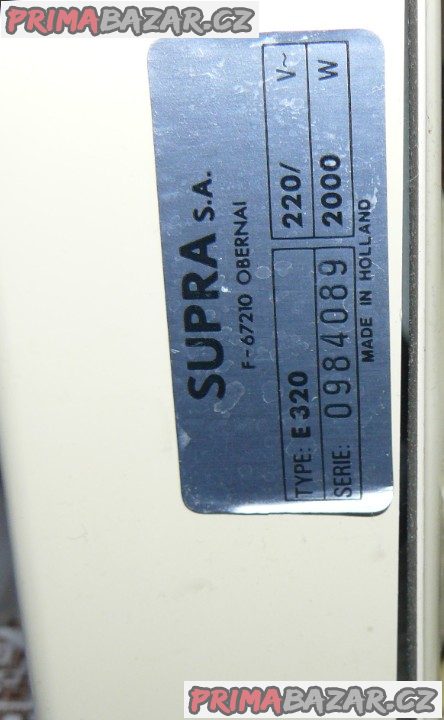 Přenosný olejový radiátor 2000 W  SUPRA Holandsko