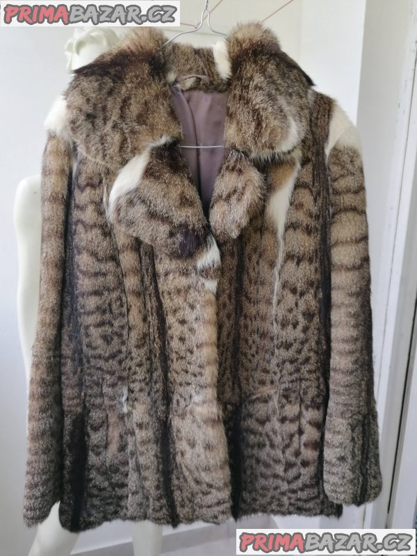 Dámský kabát z pravé kožešiny Rys - Lynx rufus BobCat