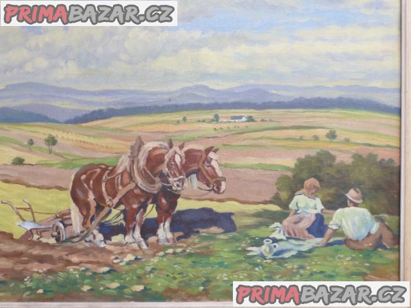 Olej na plátně_Hrbáč A._1948