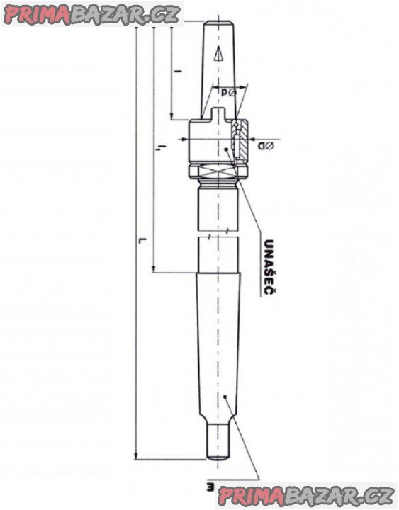 Držák 32/M4 (32/M5), ČSN 241210 s výstružníkem 75 H7 (NOVÉ)