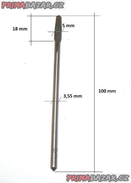 Závitník maticový M5 NO ČSN 223074 (NOVÝ) ČR