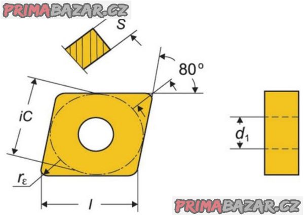 Břitové destičky CNMM 120408E - Pramet ČR (sada10 ks) NOVÉ