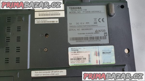Notebook Toshiba Tecra A10-11M