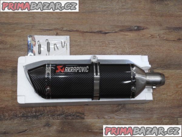 Laděný výfuk Akrapovič velký carbon Nový
