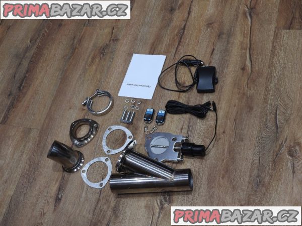 Elektrická NEREZ klapka výfuku 63 mm Nová dálkové ovládání Elektrická NEREZ klapka výfuku 63 mm Nová dálkové ovládání