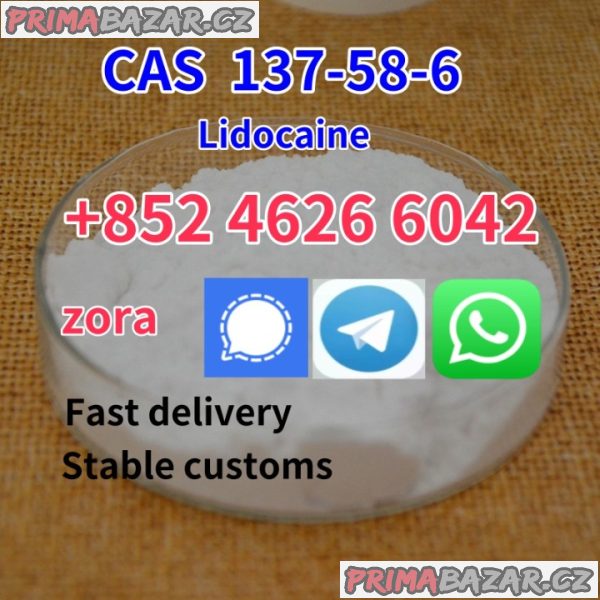 Chemical Raw Lidocaine CAS 137-58-6 White Crystal