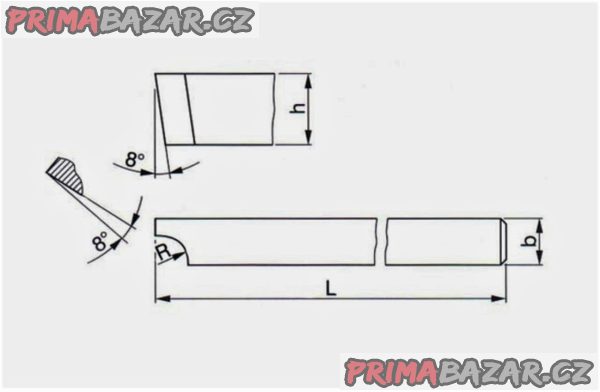 Soustružnický nůž 32x32 ZAOBLOVACÍ kovaný, HSS, levý Soustružnický nůž 32x32 ZAOBLOVACÍ kovaný, HSS, levý
