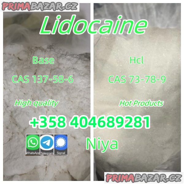 Lidocaine Raw materials CAS 137-58-6 / 73-78-9 lidocaine base hcl vendor.