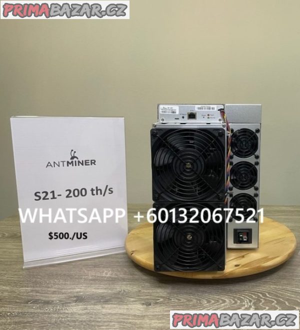 Bitmain Antminer S21 200T BTC Bitcoin Miner + psu 500$ best price