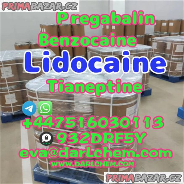 Lidocaine Tianeptine pregabalin raw Powder 137-58-6 Factory Direct