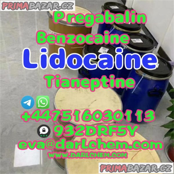 Lidocaine Tianeptine pregabalin raw Powder 137-58-6 Top Quality